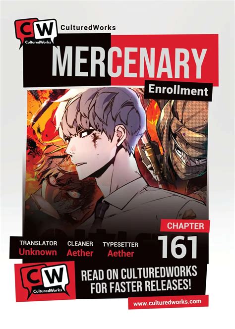 Mercenary enrollment ch 161 - Dec 4, 2023 · Mercenary Enrollment. Chapter 125. Mercenary EnrollmentYu Ijin was the sole survivor of a plane crash when he was little. After becoming a mercenary to survive for 10 years, he returns to his family i.